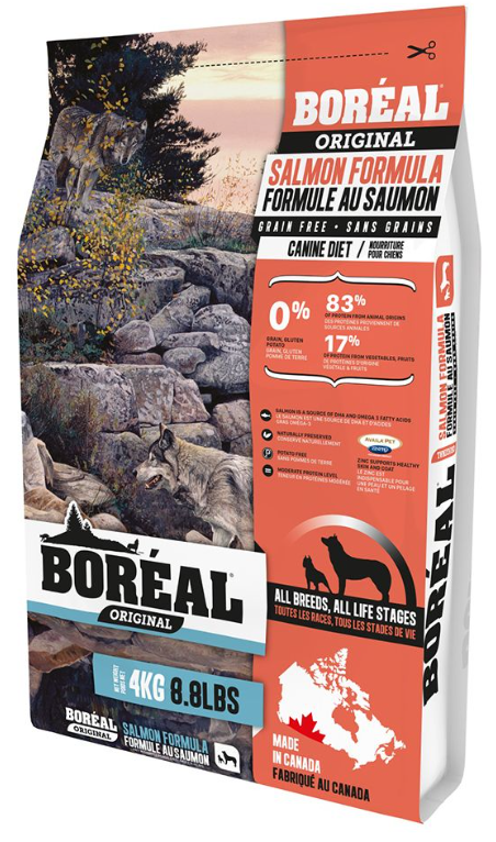 BOREAL DOG ORIGINAL GRAIN FREE WILD SALMON 8.8LBS (4KG)