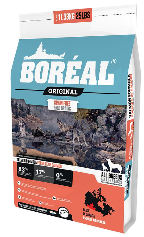 BOREAL DOG ORIGINAL GRAIN FREE WILD SALMON 25LBS (11.33KG)