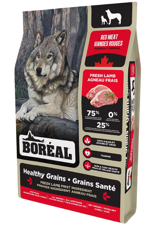 BOREAL DOG HEALTHY GRAINS RED MEAT 5LBS (2.26KG)