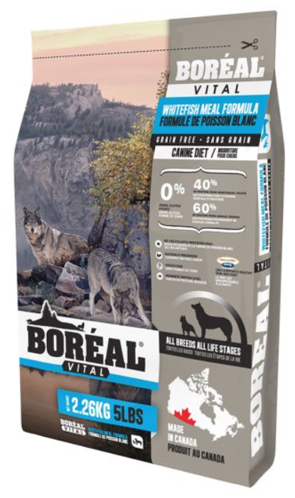 BOREAL DOG VITAL WHITE FISH 5LBS (2.26KG)