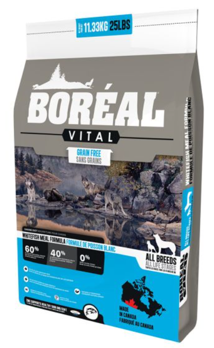 BOREAL DOG VITAL WHITE FISH 25LBS (11.33KG)