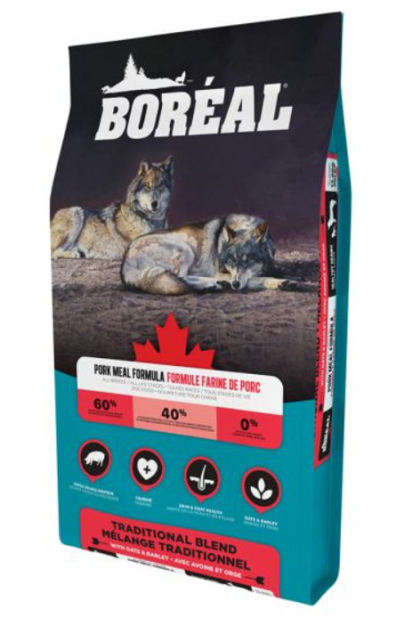 BOREAL DOG TRADITIONAL BLEND PORK 30LBS (13.6KG)