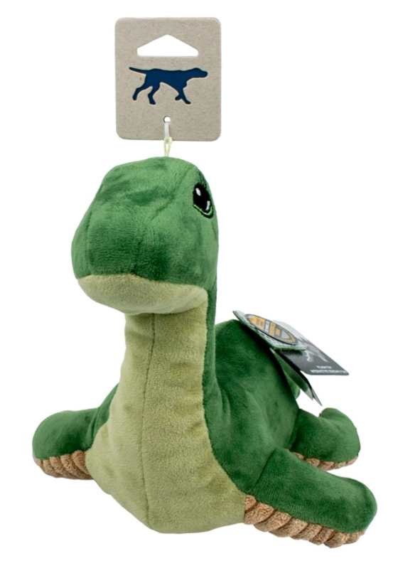 TALL TAILS PLUSH NESSIE W/ SQUEAKER, CRINKLE &amp; INTERIOR ROPE BODY TOY 13&quot;