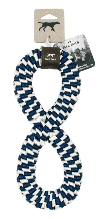 TALL TAILS BRAIDED INFINITY TUG NAVY 11&quot;