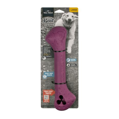 TALL TAILS GOAT RUBBER BONE PURPLE 12&quot;