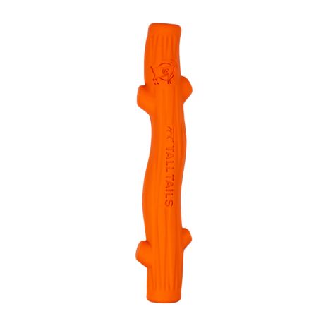 TALL TAILS GOAT RUBBER FETCH STICK ORANGE 10&quot;