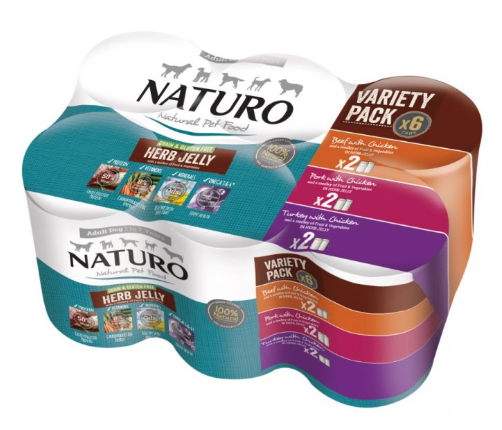 NATURO GRAIN &amp; GF VARIETY PACK IN JELLY 6 X 390G