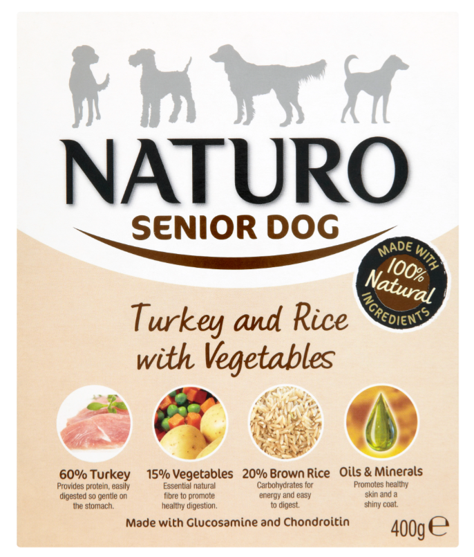 DMB - NATURO SENIOR TURKEY W/ RICE &amp; VEGETABLES 400G