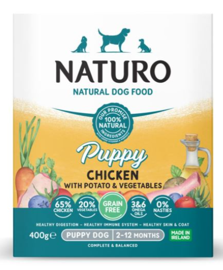 DMB - NATURO PUPPY GF CHICKEN W/ POTATO &amp; VEGETABLES 400G