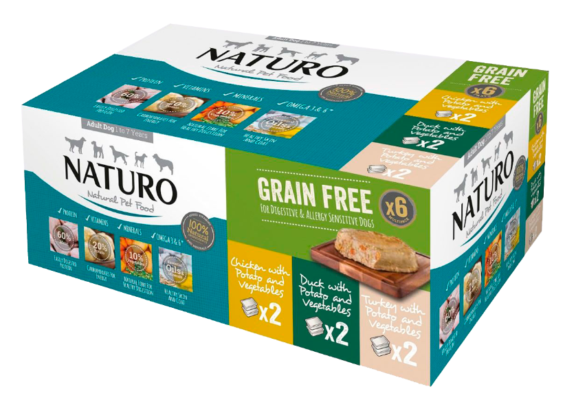 NATURO DOG GF VARIETY PACK  6 X 400G