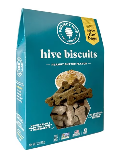 HIVE PEANUT BUTTER CRUNCHY BISCUITS 12OZ