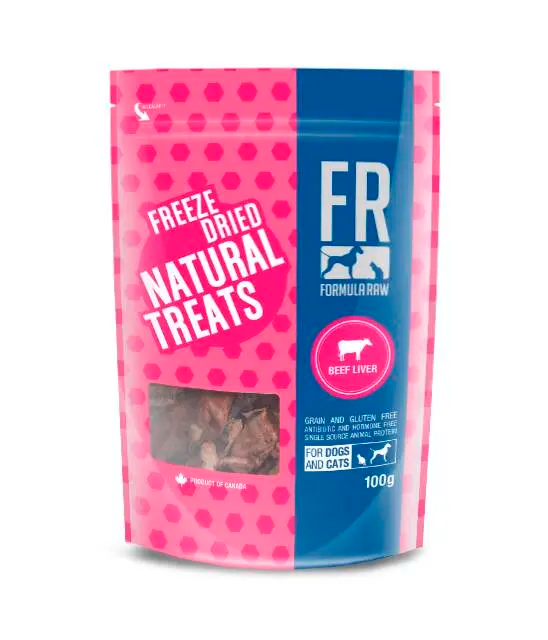 FORMULA RAW DOG BEEF LIVER TREATS 100G