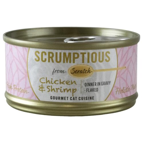 SCRUMPTIOUS CAT CHICKEN &amp; SHRIMP 79G
