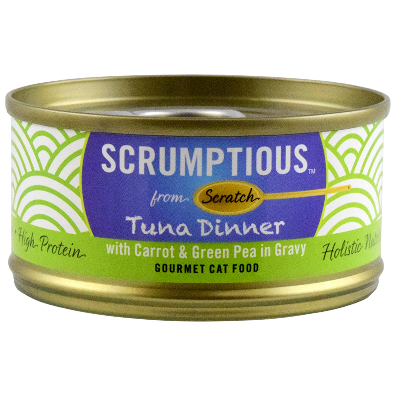 SCRUMPTIOUS CAT RED MEAT TUNA W/ CARROTS & PEAS 79G