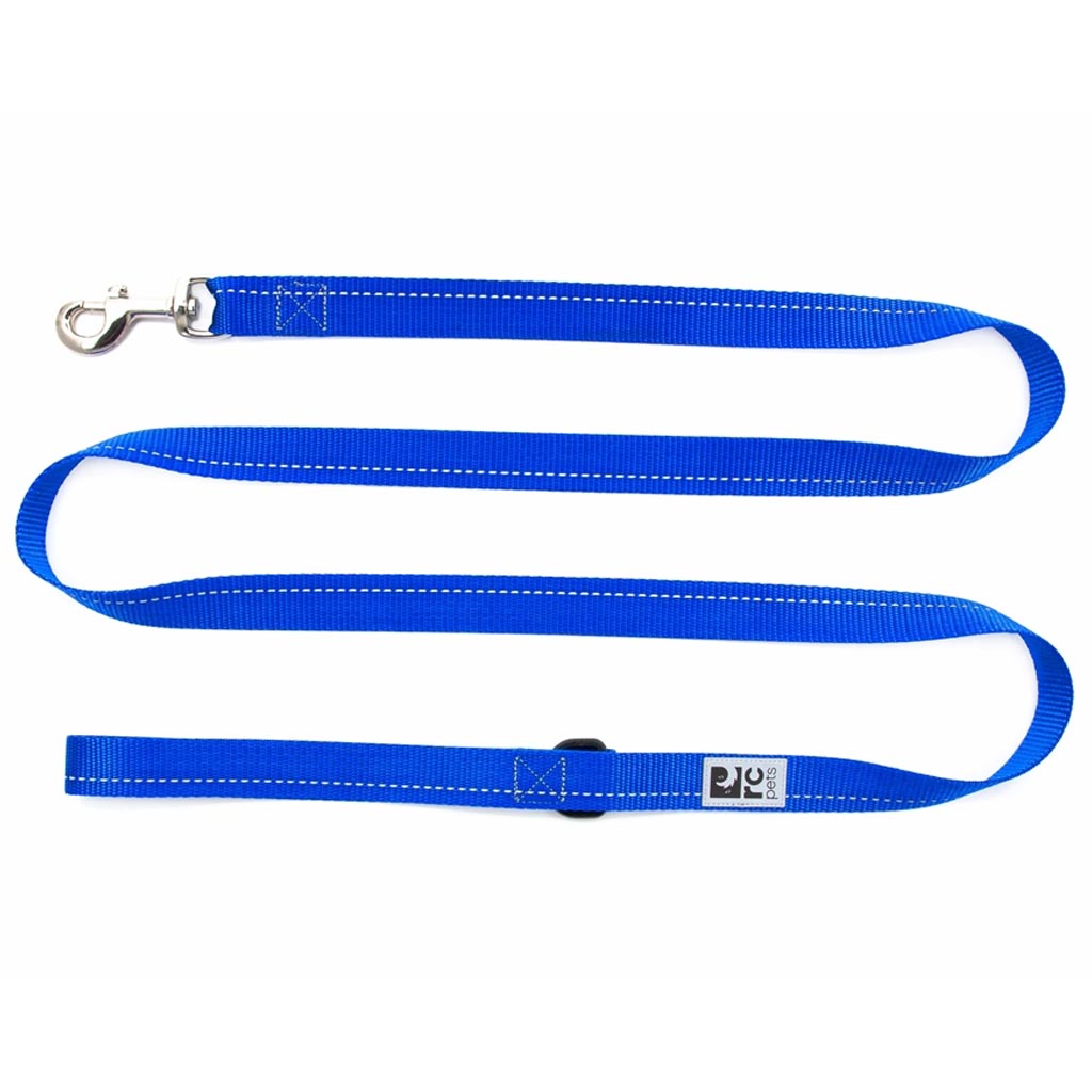 RC PETS PETITE LEASH PRIMARY 1/2"X6' SAPPHIRE BLUE