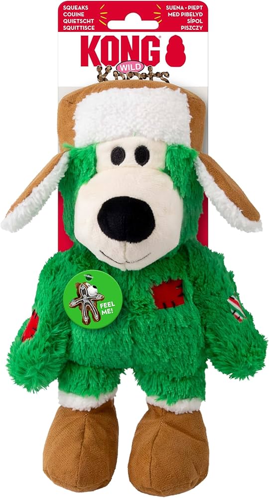 KONG DOG HOLIDAY WILD KNOTS BEAR ASST SM/MED XMAS 2025