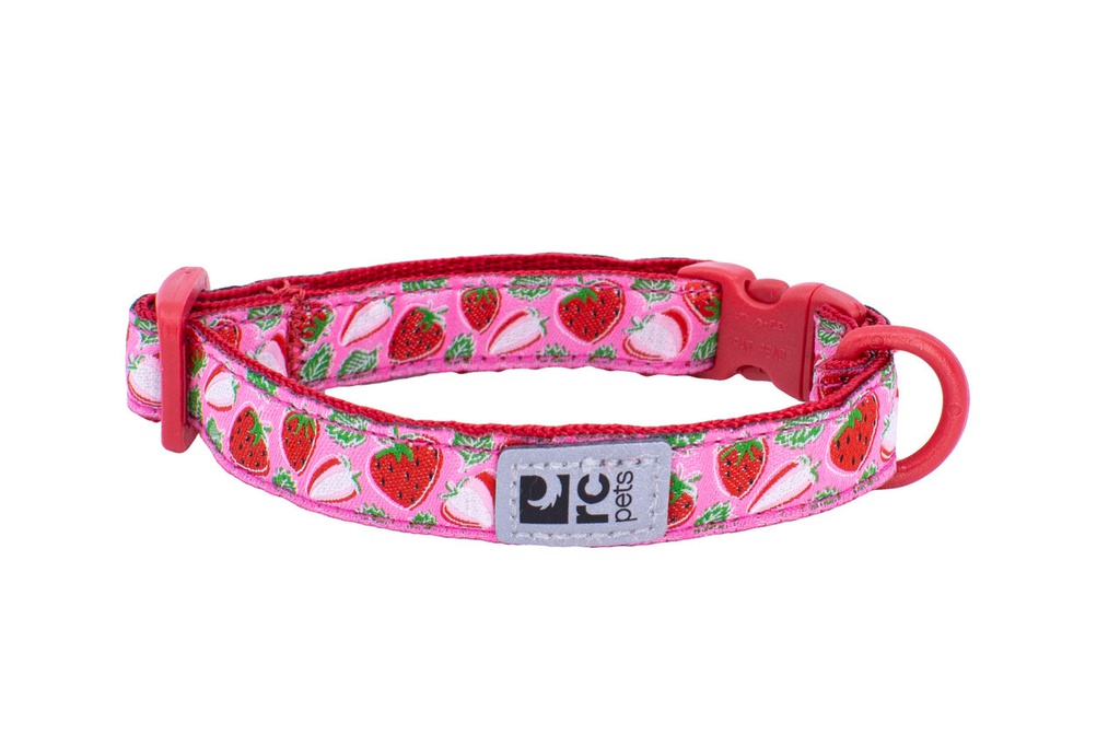 RC PETS KITTY BREAKAWAY COLLAR STRAWBERRIES PINK