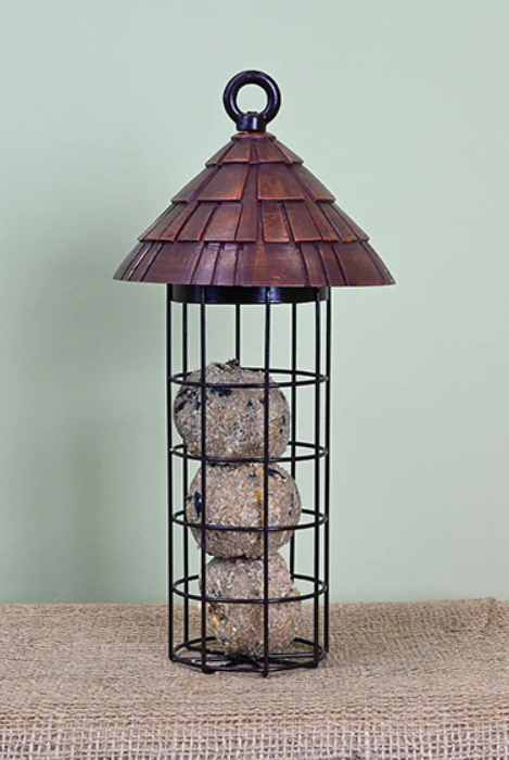 DV - PINEBUSH SHINGLED SUET BALL FEEDER 11.5" METAL