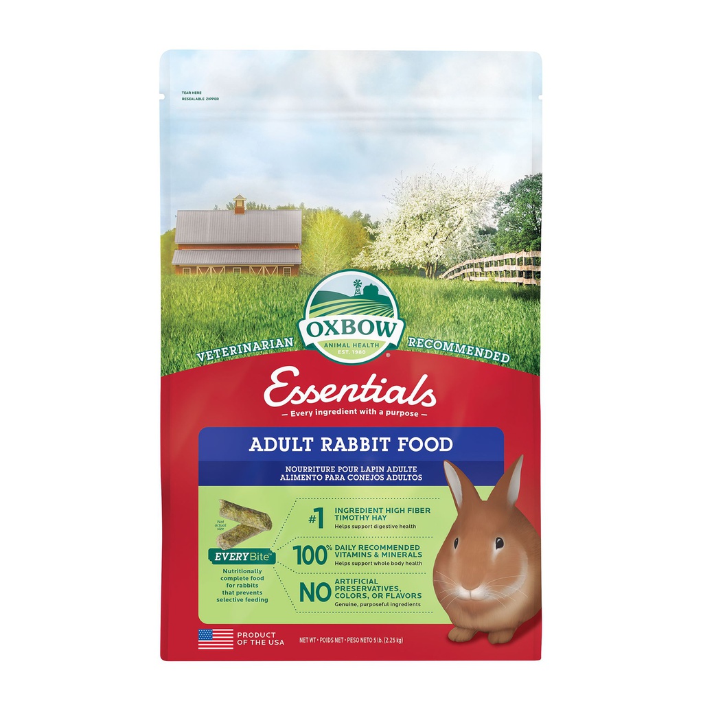 OXBOW ESSENTIALS ADULT RABBIT 5LB