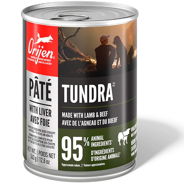 ORIJEN DOG TUNDRA W/ LIVER PATE 363g (12.8OZ)