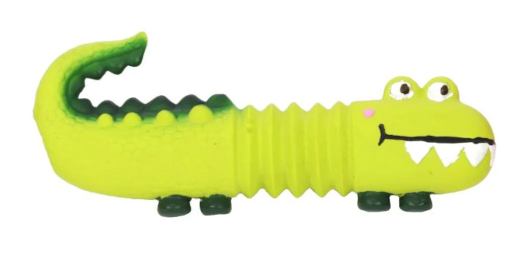 BUD'Z LATEX DOG TOY LIZARD GREEN 15CM