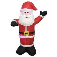 HOLIDAY INFLATABLE SANTA CLAUSE W LED & MUSIC 4FT