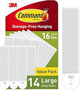 COMMAND 17206-12ES PICTURE HANGING STRIP LARGE WHITE