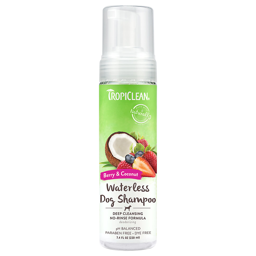 TROPICLEAN DEEP CLEANING WATERLESS SHAMPOO 218ML (7.4OZ)