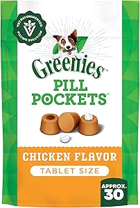 GREENIES PILL POCKET DOG CHICKEN 3.2oz TABLET