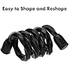 TRIALBLAZER SILICONE TWIST TIES 6 &amp; 12&quot; BLACK 6PC