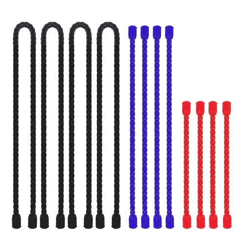 TRIALBLAZER SILICONE TWIST TIES ASST 12PC