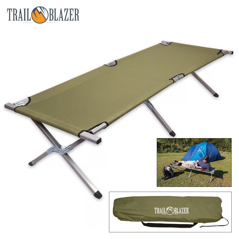 TRAILBLAZER COMOX FOLDING CAMPING COT 73"