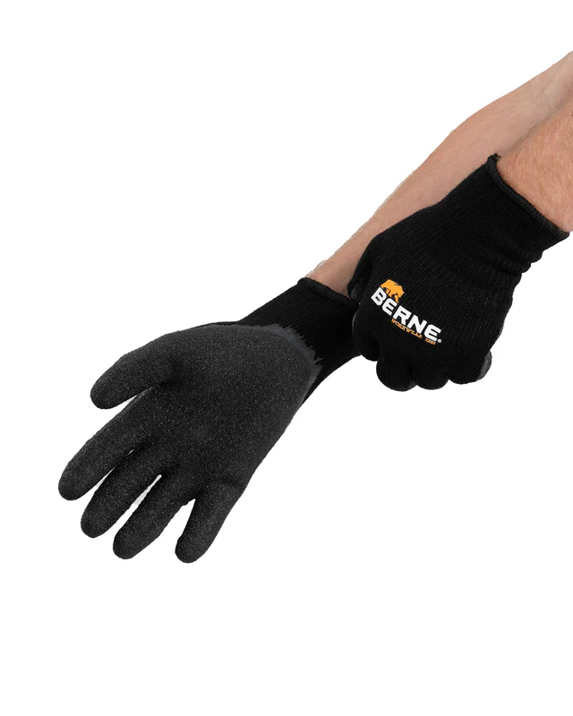 BERNE QUICK GRIP GLOVE BLACK (2XL)(3PK)