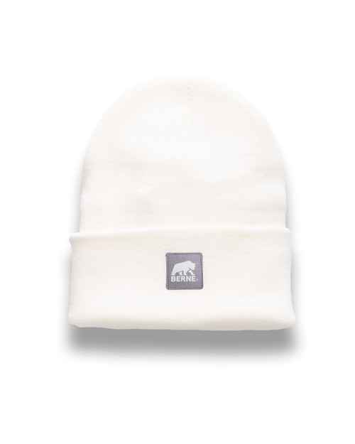 BERNE HERITAGE KNIT CUFF BEANIE WHITE (OS)