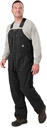BERNE MENS HEARTLAND INSULATED WASHED DUCK BIB OVERALL BLACK (TALL-2XL)