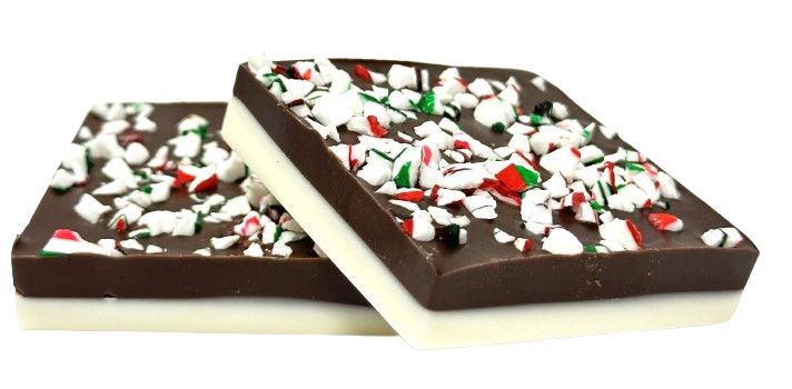WHITE & DARK CHOCOLATE PEPPERMINT BARK XMAS 2025