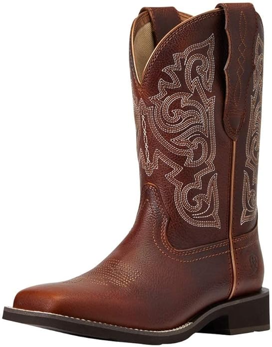 ARIAT WOMENS WESTERN BOOT DELILAH STRETCHFIT SPICED CIDER 8