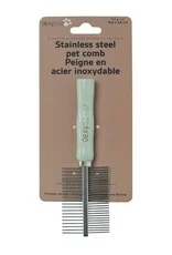 DEXYPAWS DETANGLING COMB DOUBLE STAINLESS STEEL