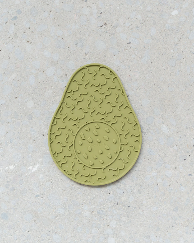 DEXYPAWS ENRICHMENT LICK MAT AVOCADO GREEN