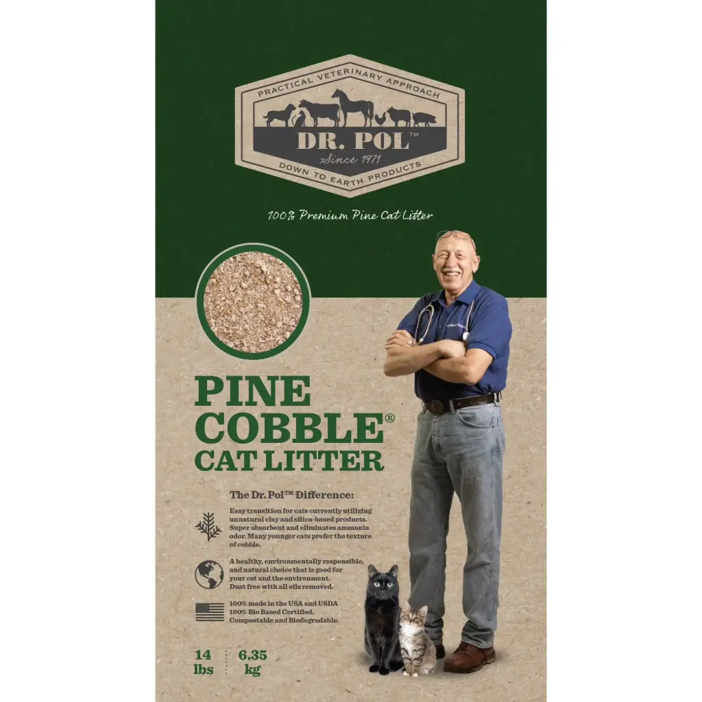 SB - DR POL PREMIUM PINE COBBLE LITTER 14LB 
