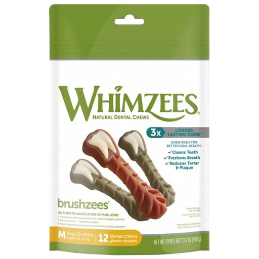 [10058292] WHIMZEES BRUSHZEES MED 12.7OZ