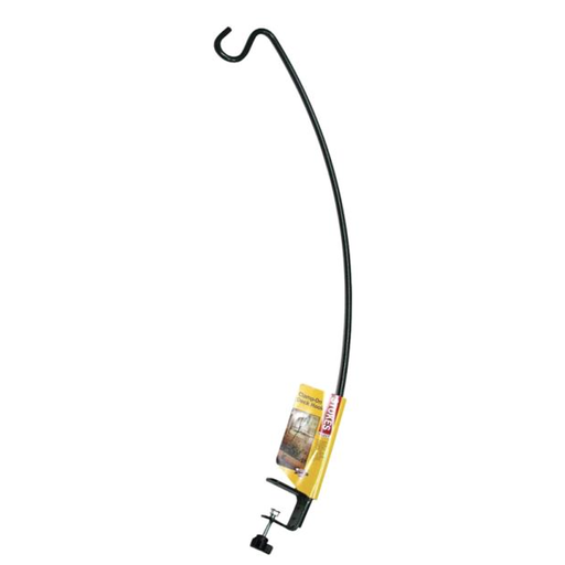 [10059220] STOKES DECK HOOK CLAMP ON STEEL BLACK 18IN