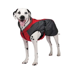 [10065092] DV - SHEDROW CHINOOK DOG COAT RED/GRAY MS