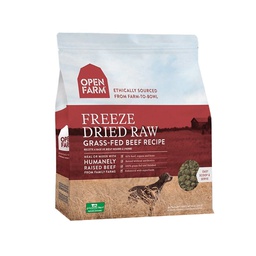 [136-123620] OPEN FARM DOG GRASS FED BEEF RECIPE FREEZE DRIED 13.5OZ
