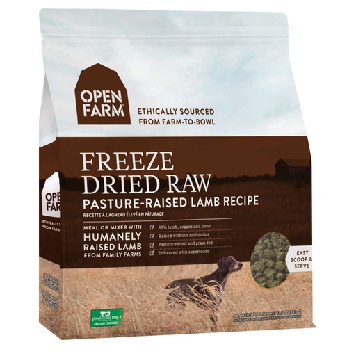 [10065692] OPEN FARM DOG LAMB RECIPE FREEZE DRIED 13.5OZ