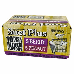 [10073984] WILDLIFE SCIENCE SUET PLUS VALUE MIXED PEANUT &amp; BERRY 10 PACK