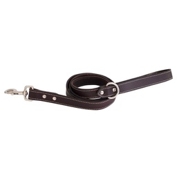 [10080008] SHEDROW RICHMOND TOP STITCH LEATHER LEASH 5FT BRN S