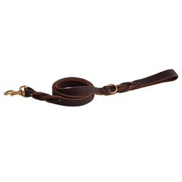 [10080012] SHEDROW BRISTOL TWISTED LEATHER LEASH 5FT BROWN S