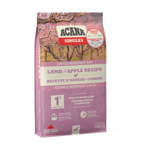 [10080636] ACANA DOG SINGLES LAMB & APPLE 1.8KG