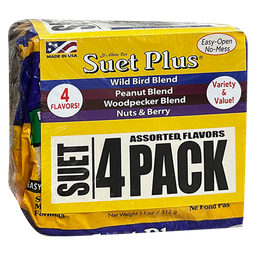 [10081716] WILDLIFE SCIENCE SUET PLUS VARIETY 4 PACK 